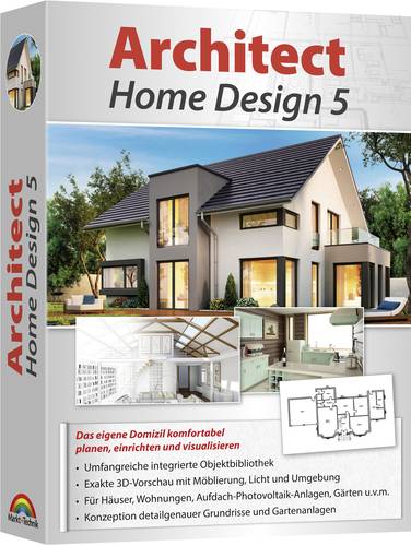 Markt Technik Architect Home Design 5 Vollversion, 1 Lizenz Windows Planungs Software  - Onlineshop Voelkner