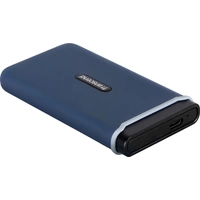 Transcend ESD370C 500 GB Externe SSD USB-C®, USB-A Marineblau TS500GESD370C Transcend ESD370C 500 GB Externe SSD USB-C®, USB-A Marineblau TS500GESD370C