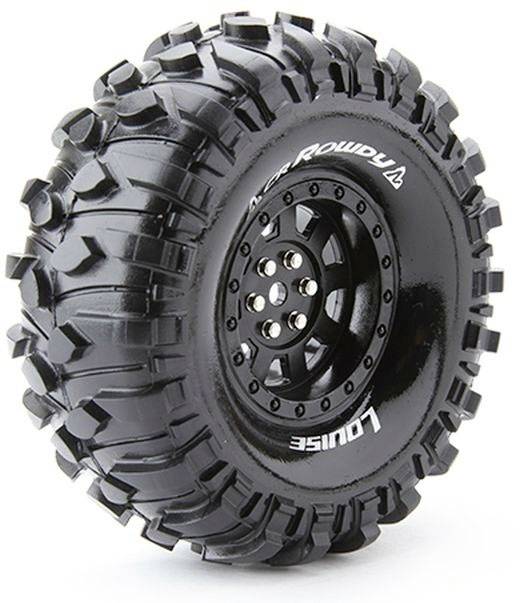 Louise 1:10 Crawler Felgen Rowdy 9-Speichen Schwarz 2 St.