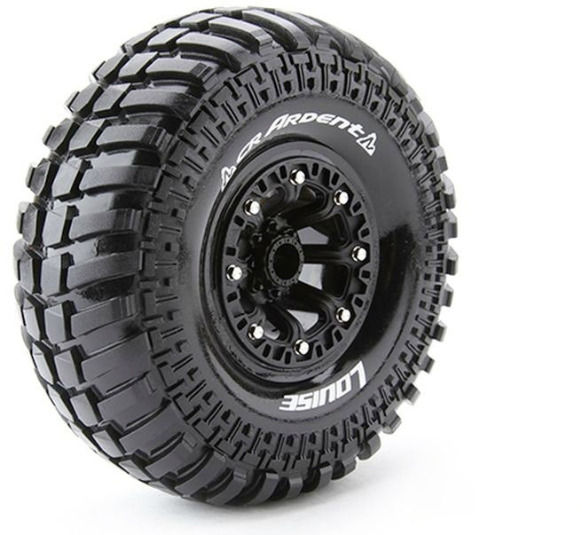 Louise 1:10 Crawler Felgen Ardent 8-Speichen Schwarz 2St.