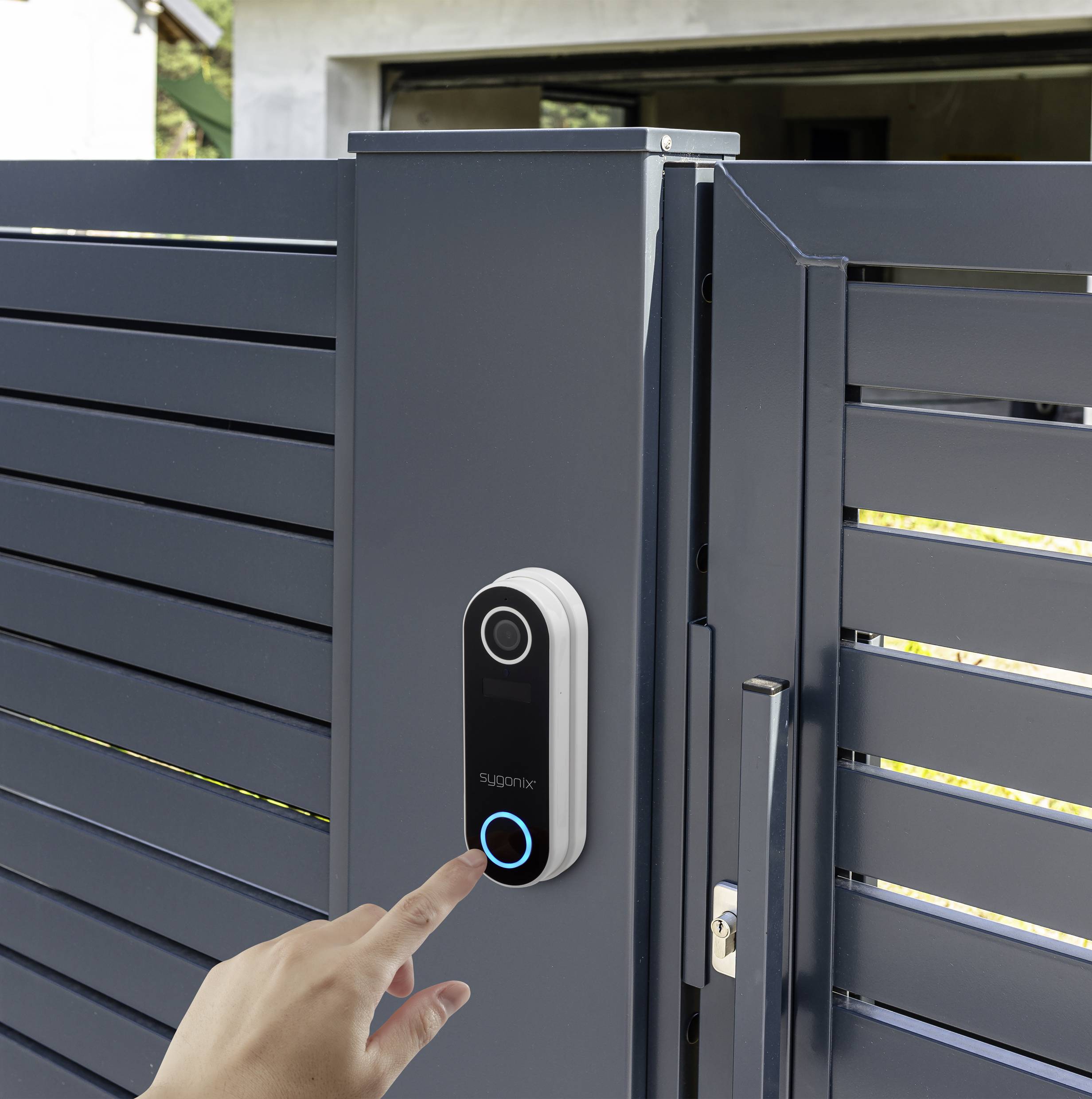 Sygonix SY-DB 500 IP-Video-Türsprechanlage WLAN Außeneinheit Weiß, Schwarz