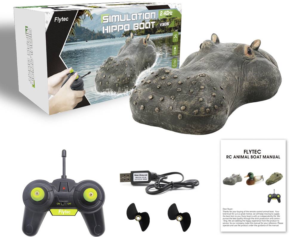 Nilpferd-Kopf RC Einsteiger Funktionsmodell RtR 311mm