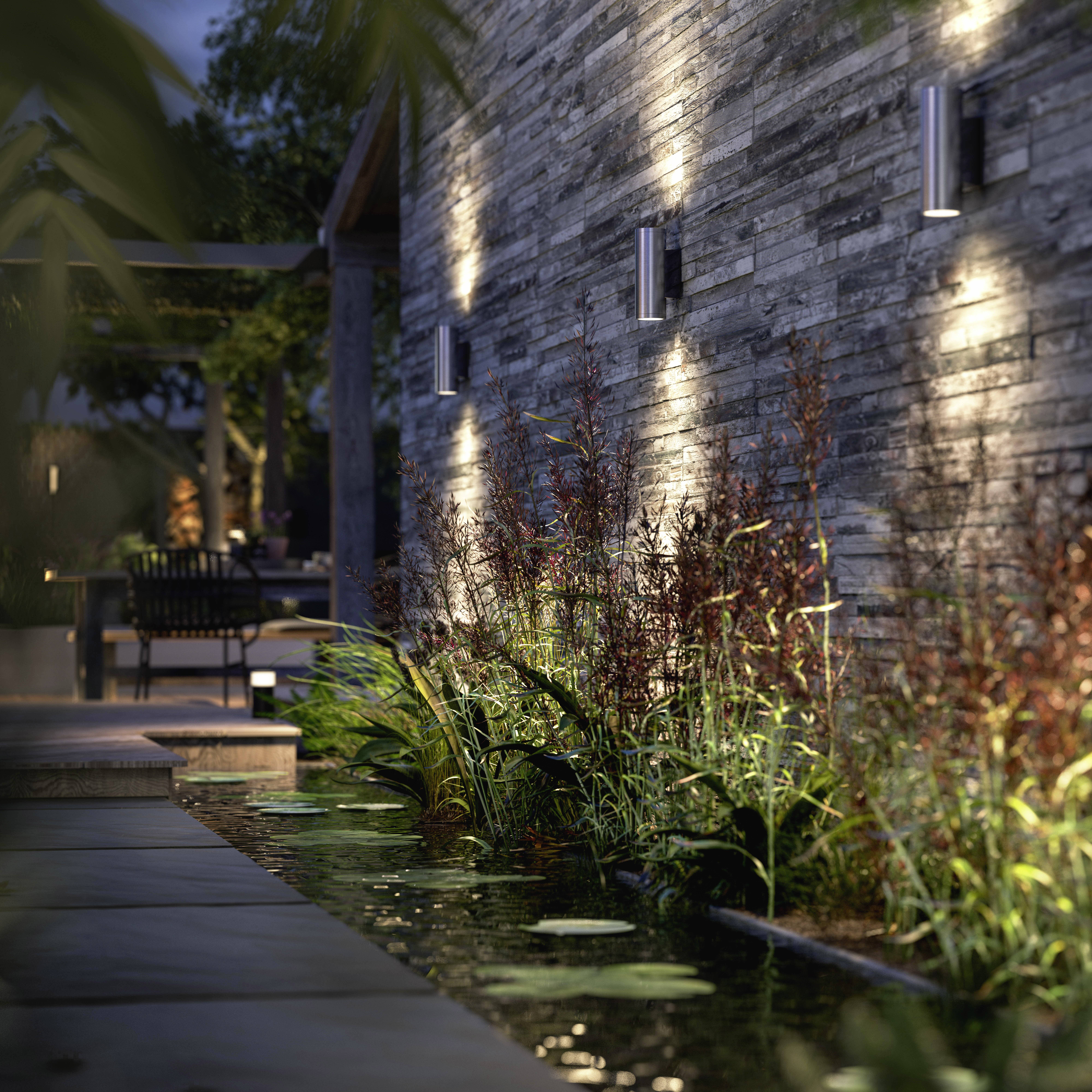 Philips Hue LED-Außenwandleuchte 1746347P7 Appear LED fest eingebaut 8 W Warmweiß