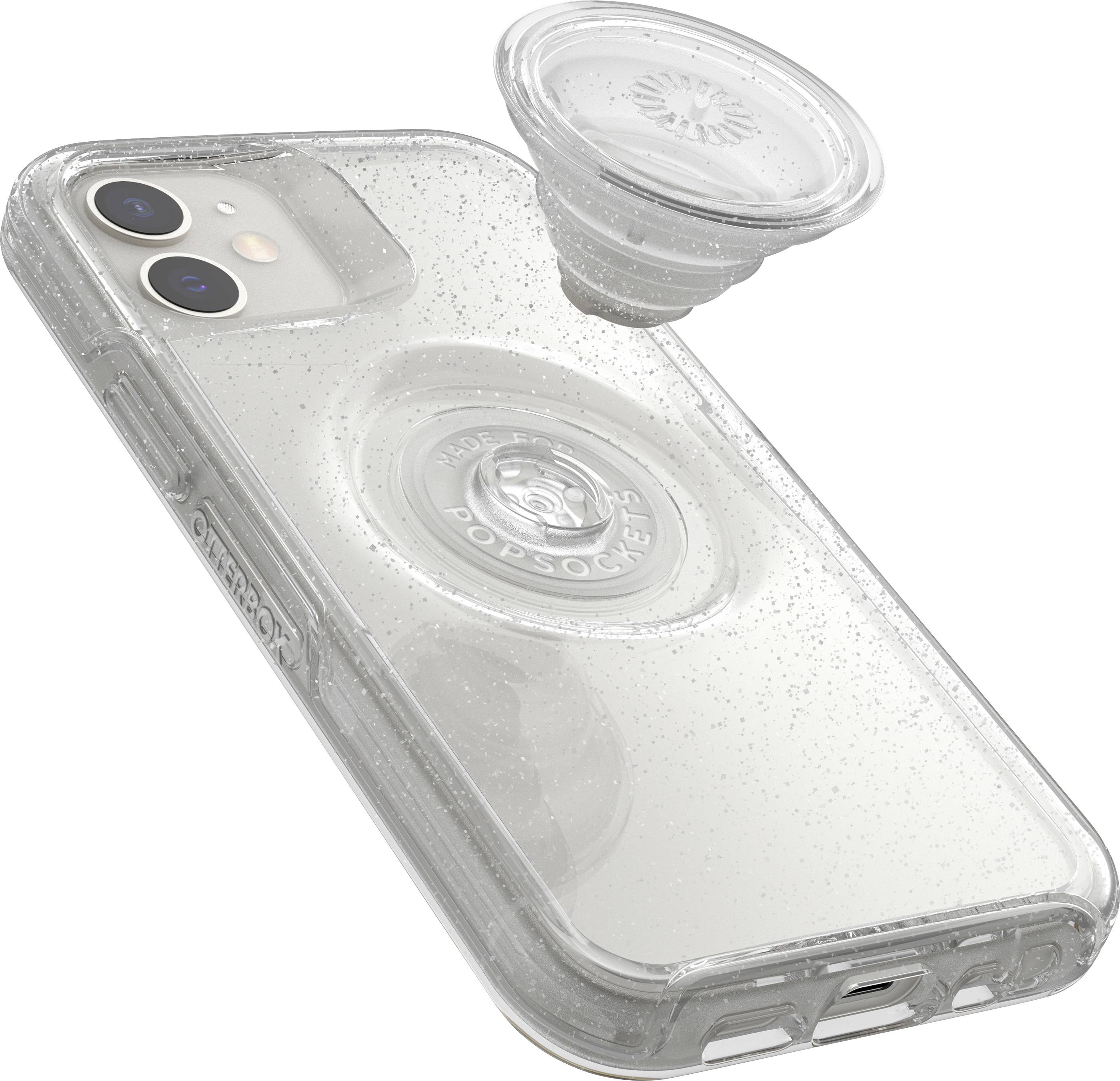 Otterbox Pop Symmetry Clear Backcover Apple iPhone 12 mini Grau Induktives Laden