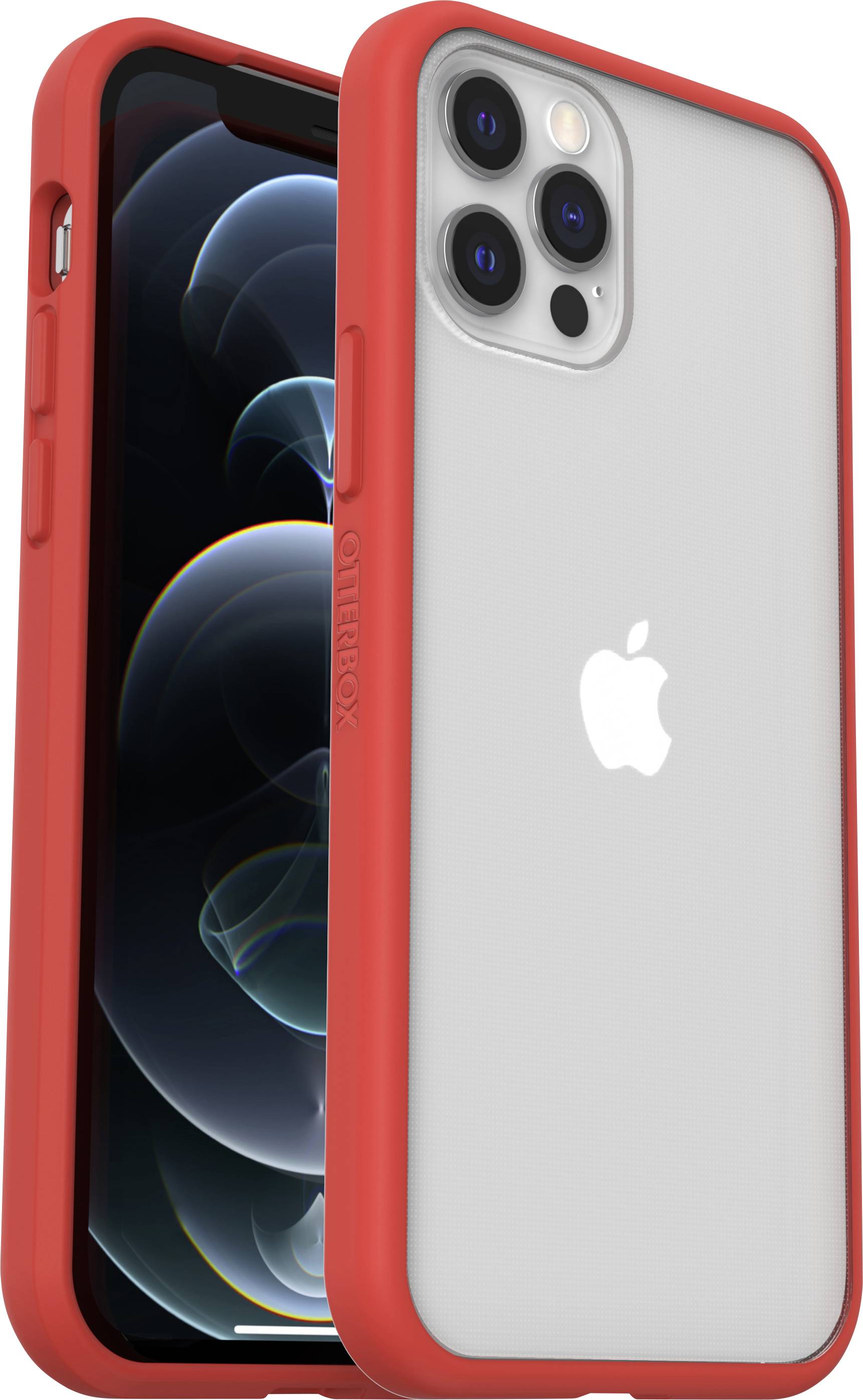 Otterbox React Backcover Apple iPhone 12, iPhone 12 Pro Rot, Transparent