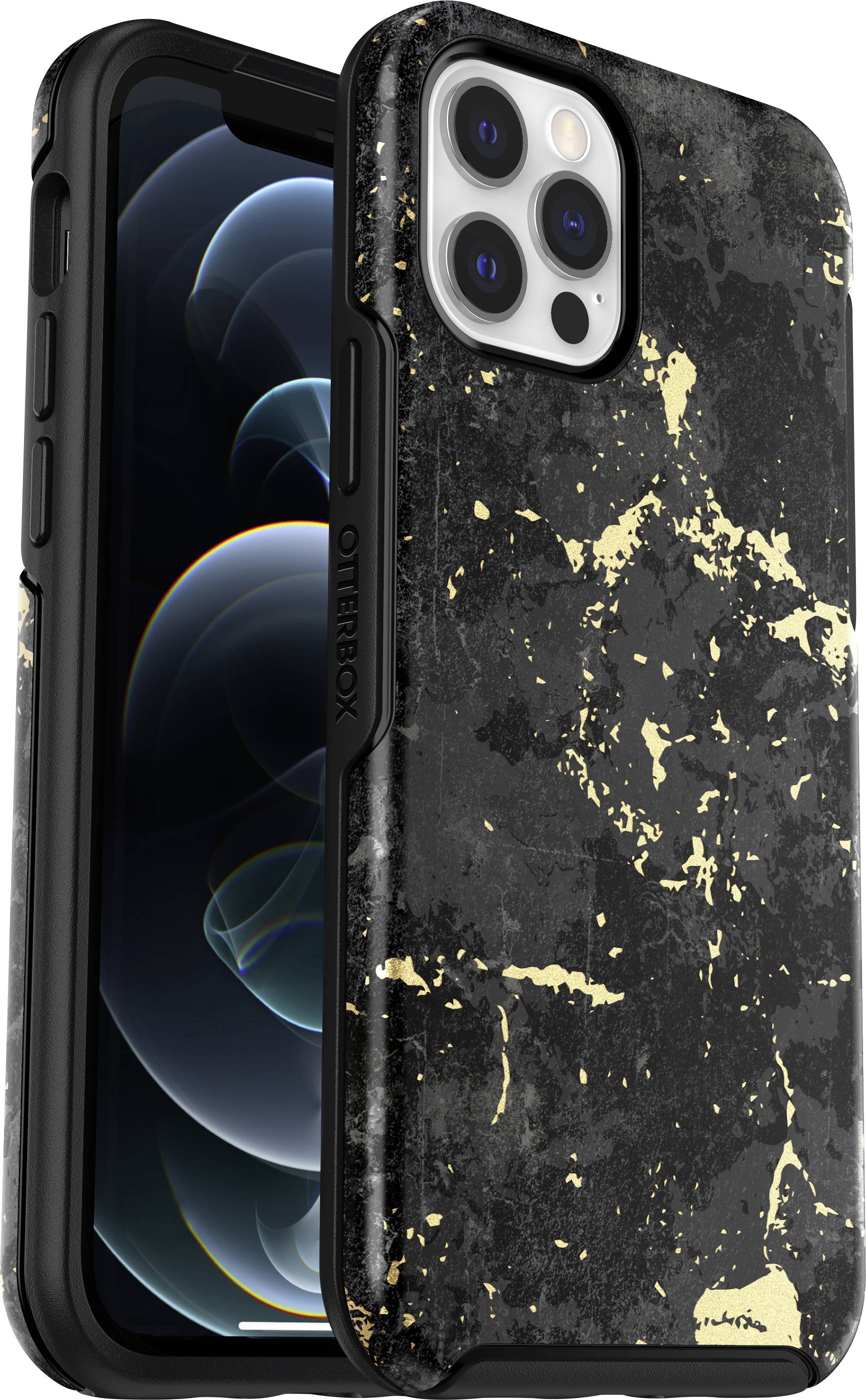 Otterbox Symmetry Backcover Apple iPhone 12, iPhone 12 Pro Schwarz/Gold