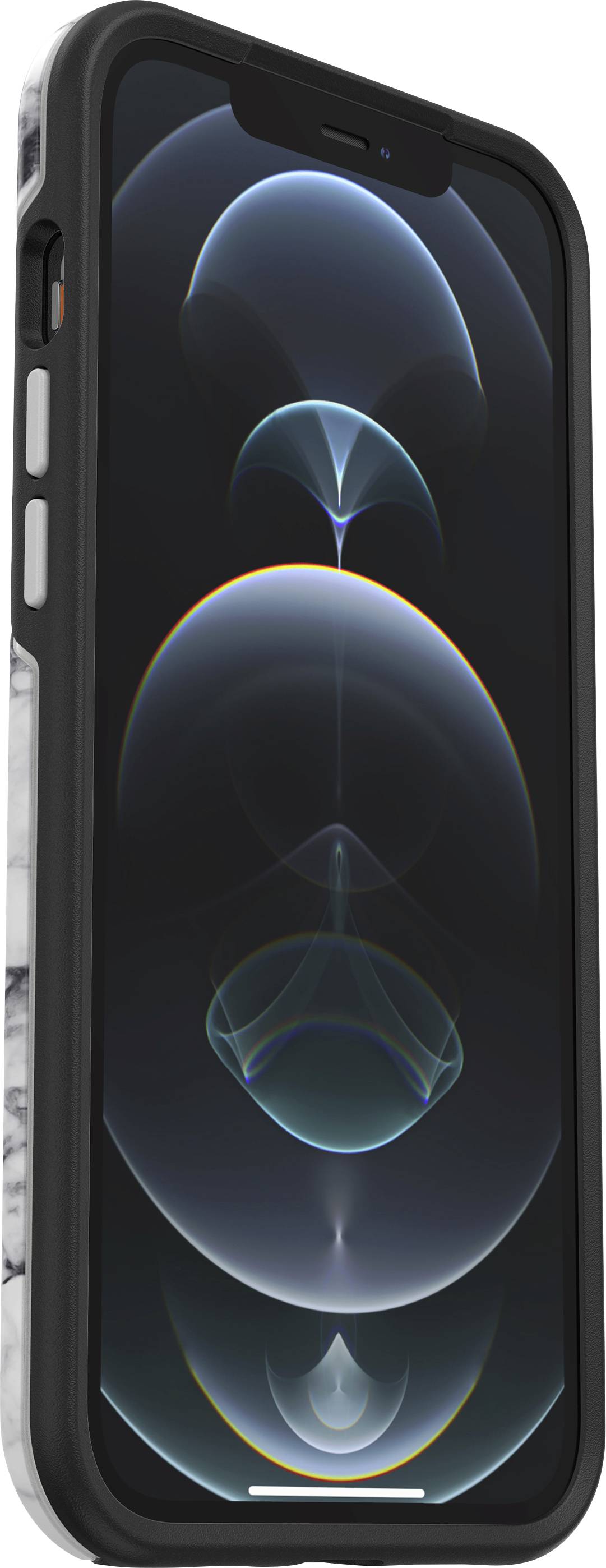 Otterbox Pop Symmetry Backcover Apple iPhone 12 Pro Max Weiß-Schwarz Induktives Laden, Staubdicht, Stoßfest