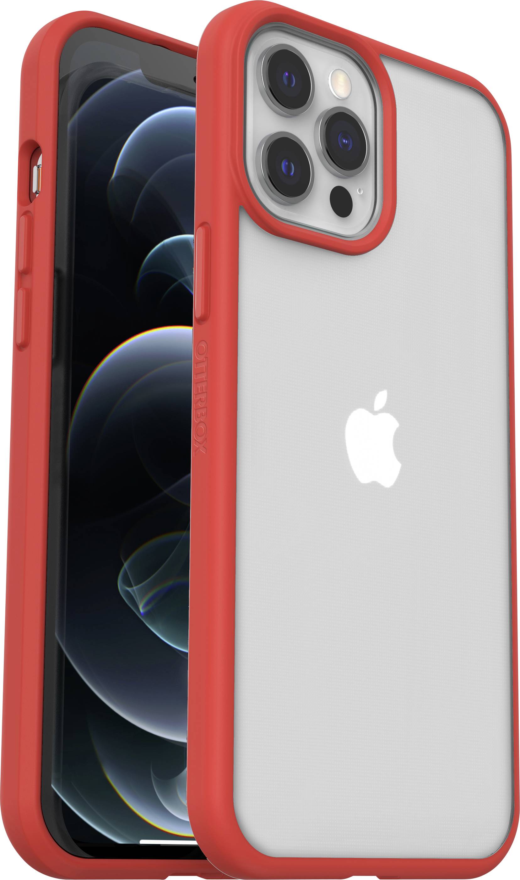 Otterbox React Backcover Apple iPhone 12 Pro Max Rot, Transparent