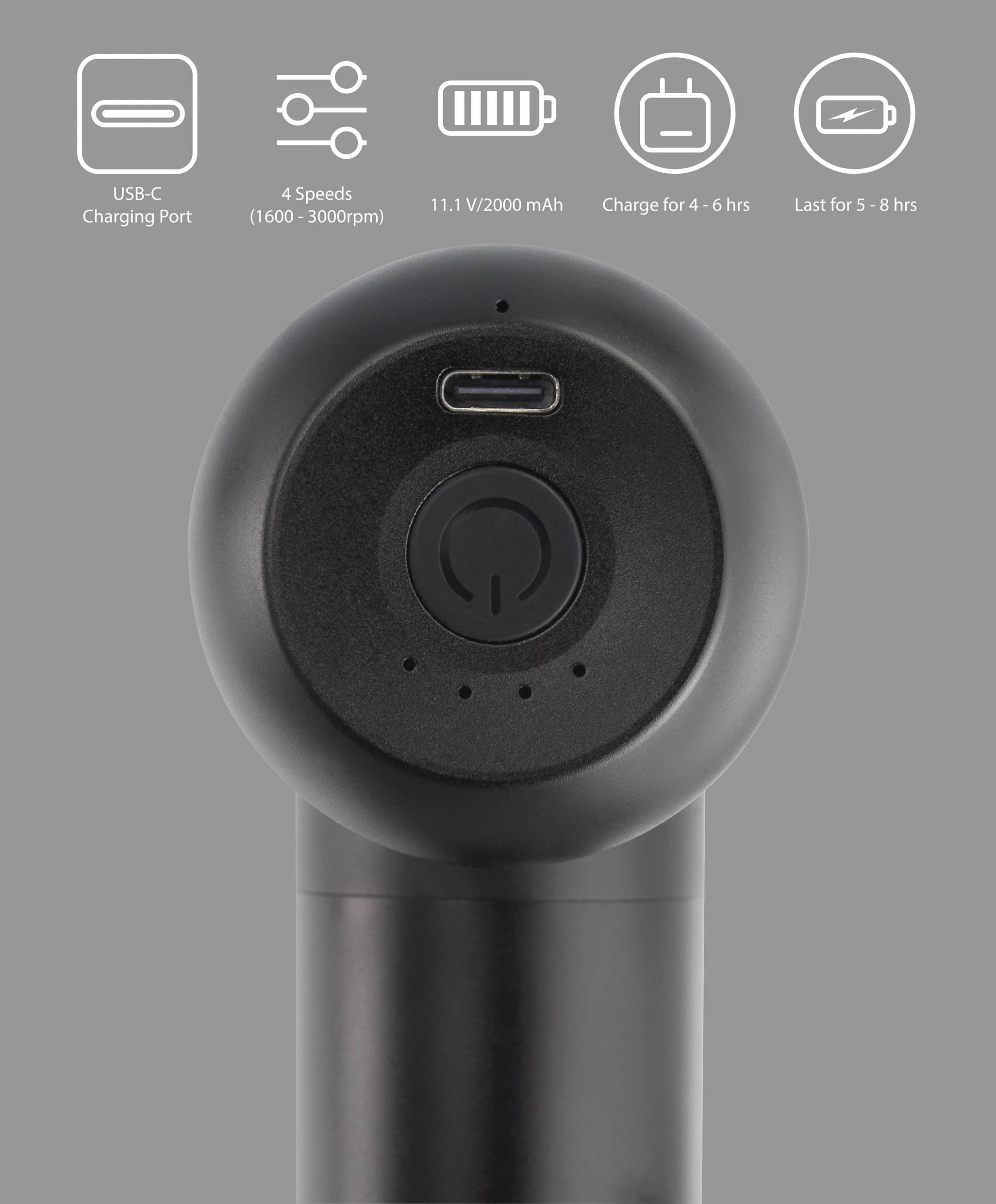 Sygonix Massagegerät 15W Schwarz