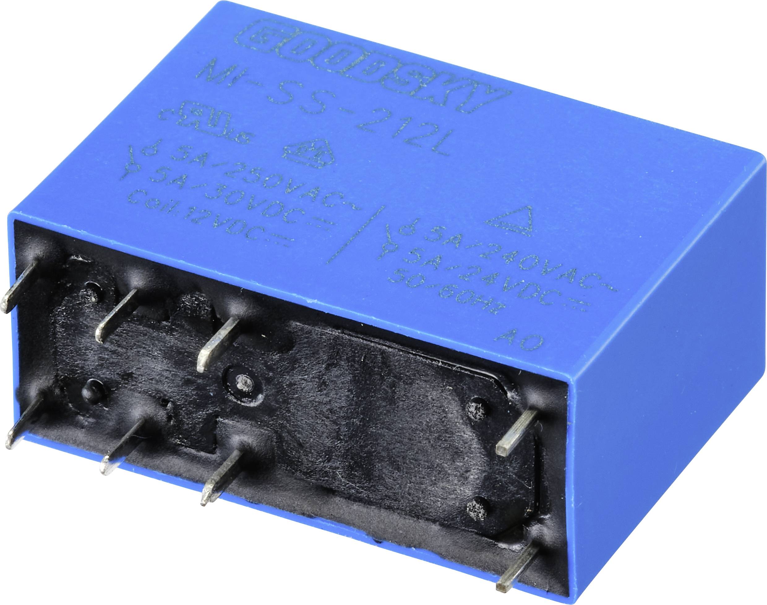 GoodSky MI-SS-212L Printrelais 12 V/DC 5 A 2 Wechsler Tube