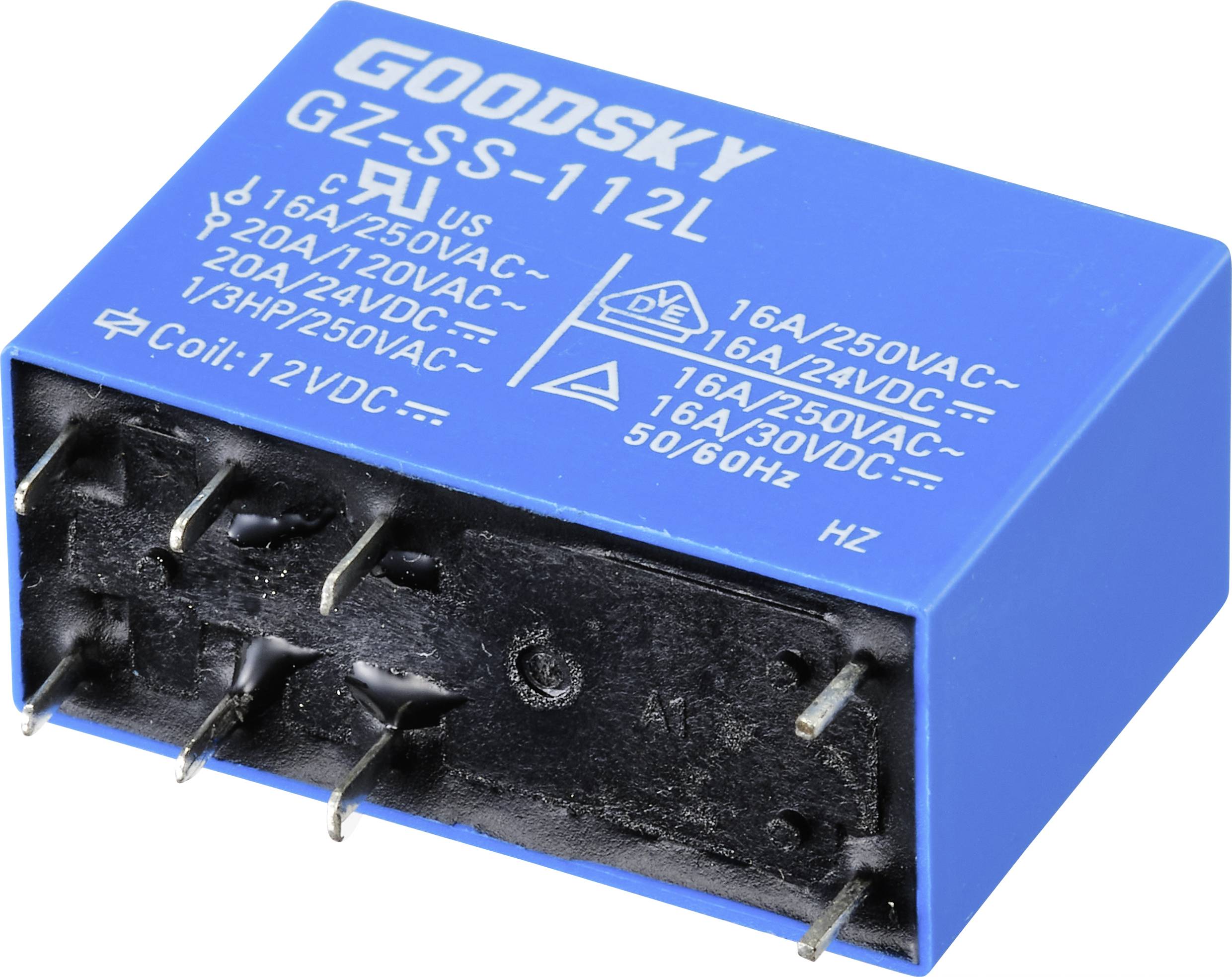 GoodSky GZ-SS-112L Printrelais 12 V/DC 20 A 1 Wechsler Tube