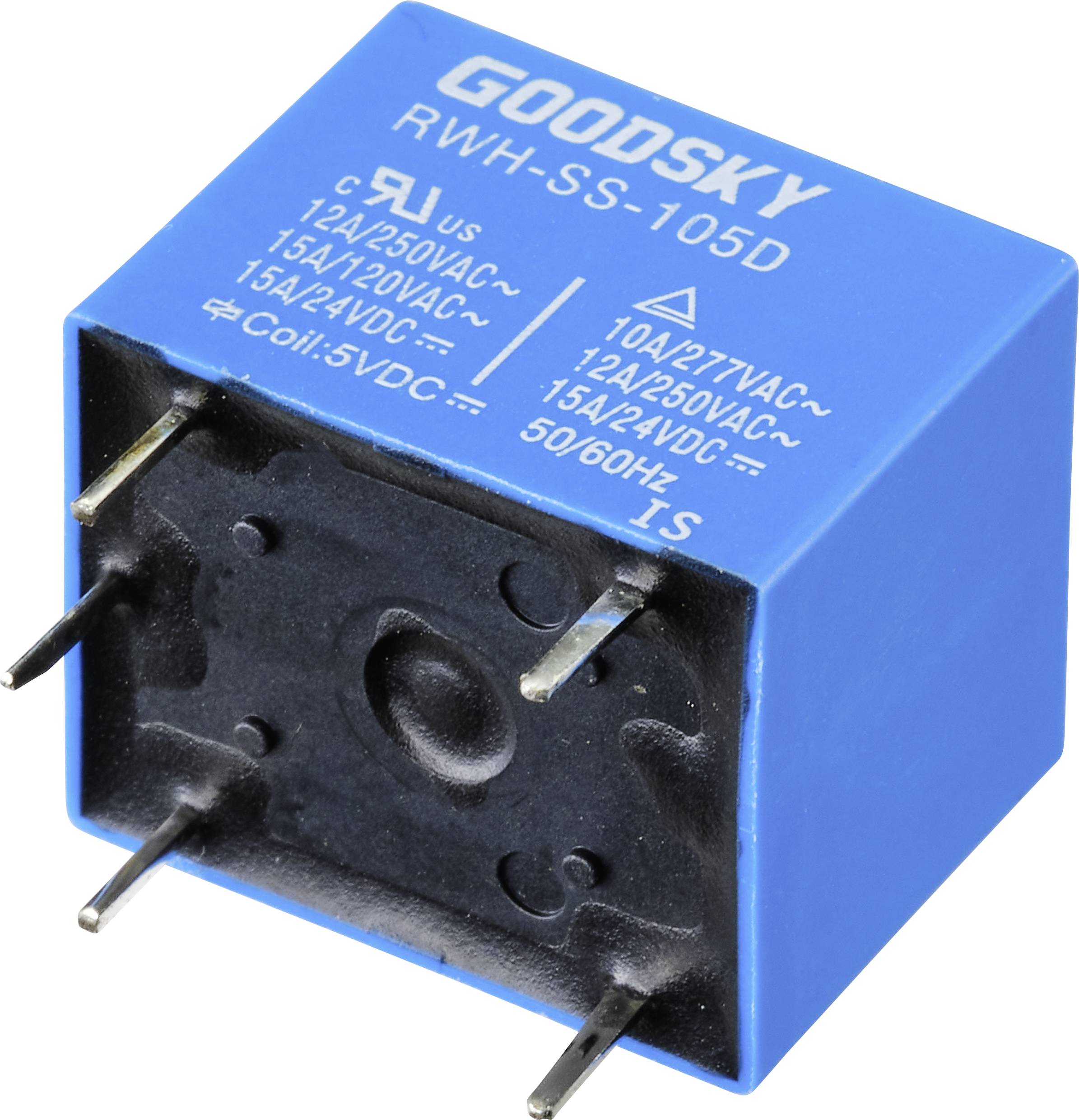 GoodSky RWH-SS-105D Printrelais 5 V/DC 15A 1 Wechsler Tray