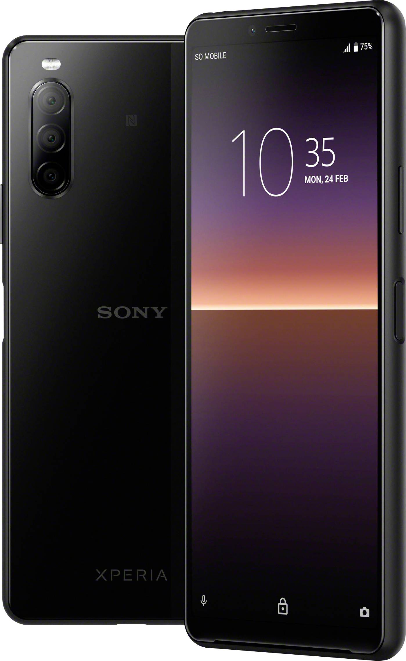 Sony Xperia 10 II Smartphone 128 GB 15.2 cm (6 Zoll) Schwarz Android™ 10 Dual-SIM