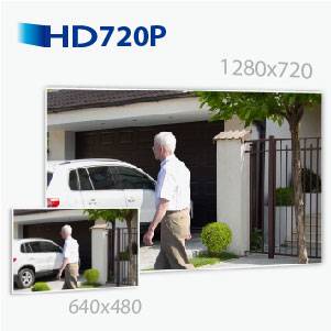 EDIMAX IC-9110W V2 WLAN IP Überwachungskamera 1280 x 720 Pixel