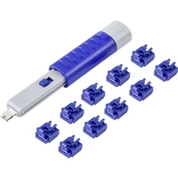 Renkforce RJ45 LAN Port Schloss RF-4695234 10er Set Silber-Blau inkl. 1 Schlüssel RF-4695234 Renkforce RJ45 LAN Port Schloss RF-4695234 10er Set Silber-Blau inkl. 1 Schlüssel RF-4695234