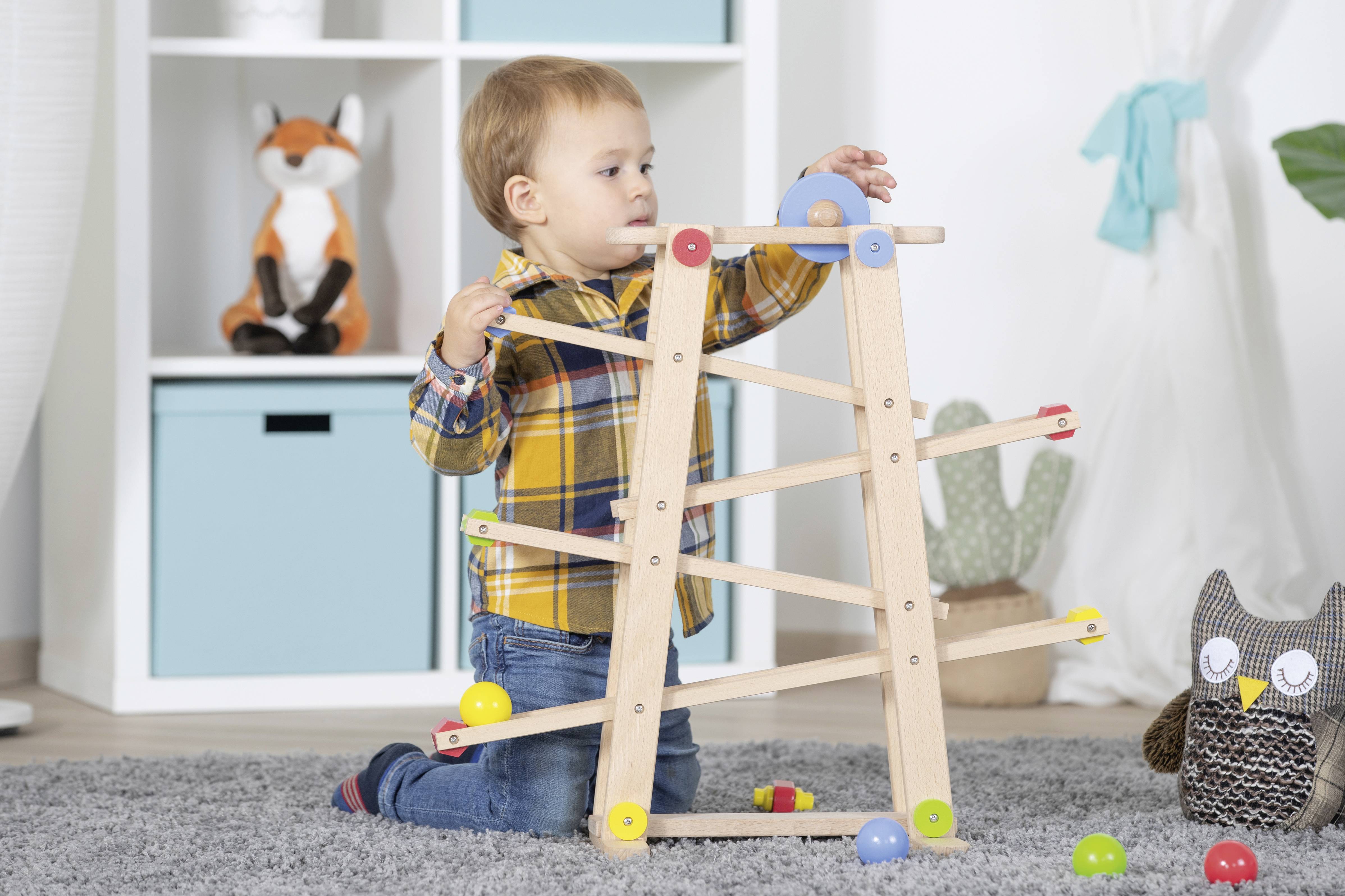 Kugelbahn Rolli Fun aus Naturholz