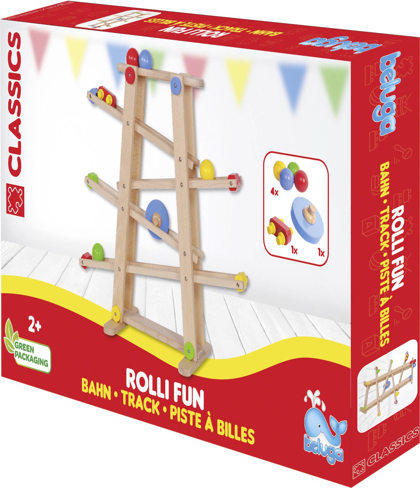 Kugelbahn Rolli Fun aus Naturholz