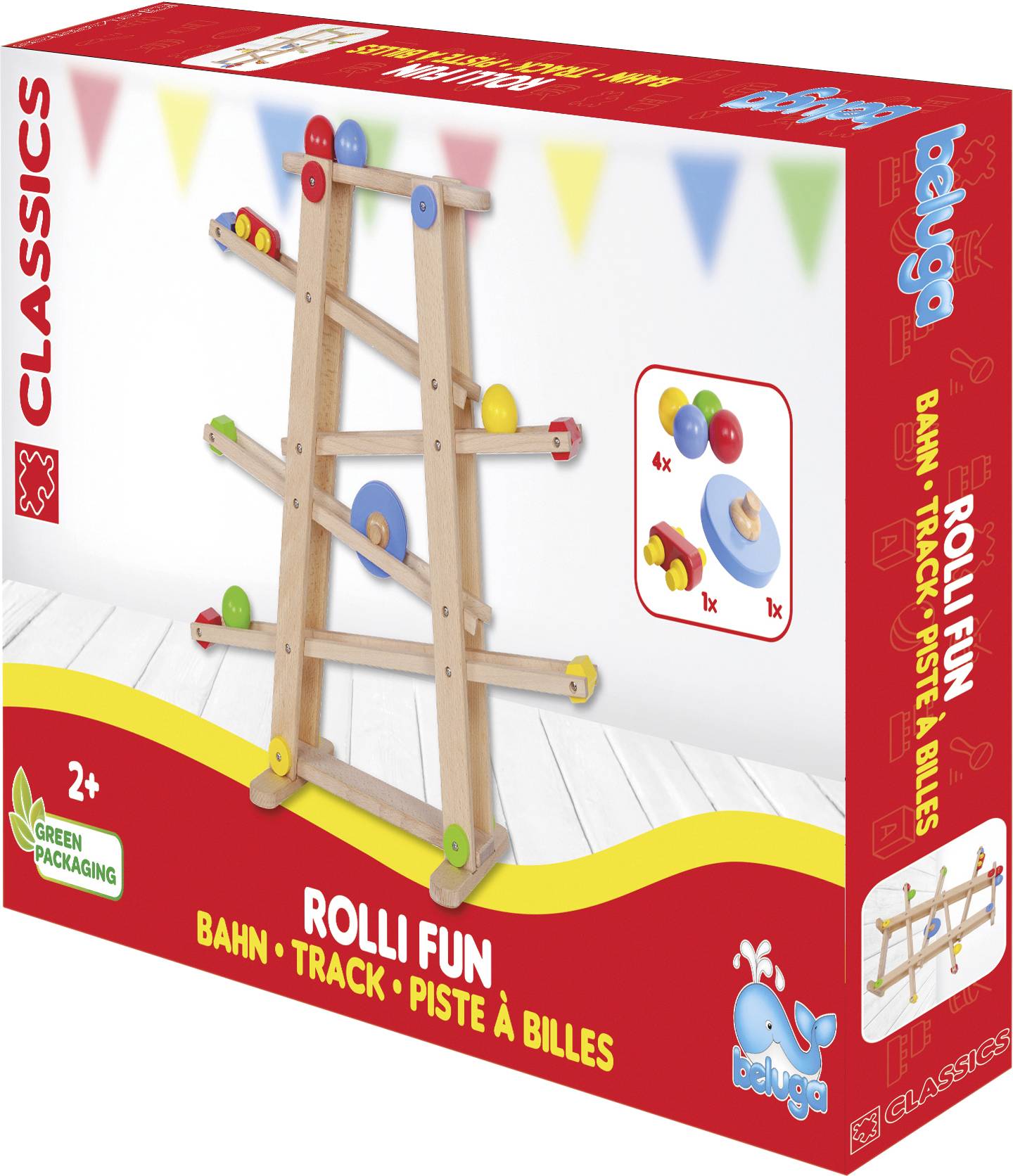 Kugelbahn Rolli Fun aus Naturholz