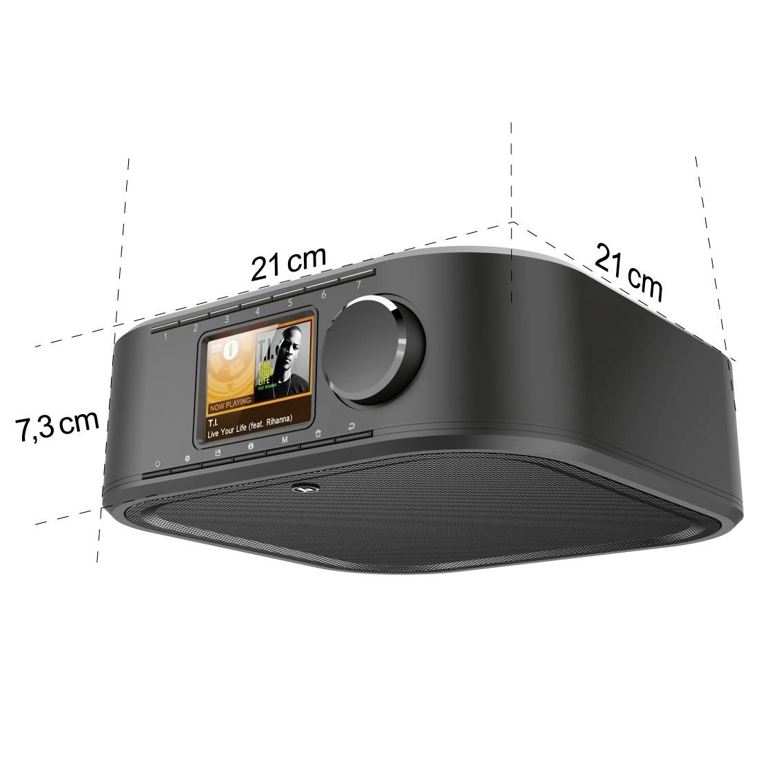 Hama DIR355BT Internet Unterbauradio Internet, DAB+ Bluetooth®, WLAN, Internetradio Schwarz