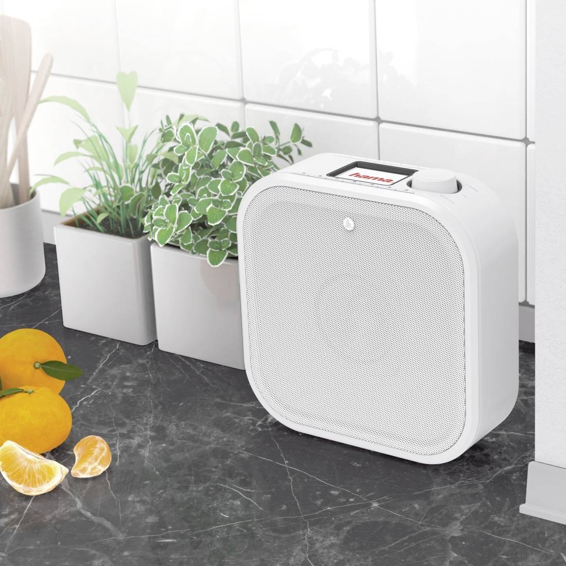 Hama DIR355SBT Internet Unterbauradio Internet, DAB+ Bluetooth®, WLAN, Internetradio Silber