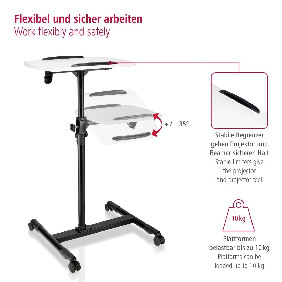 Hama Projektionstisch Schwarz
