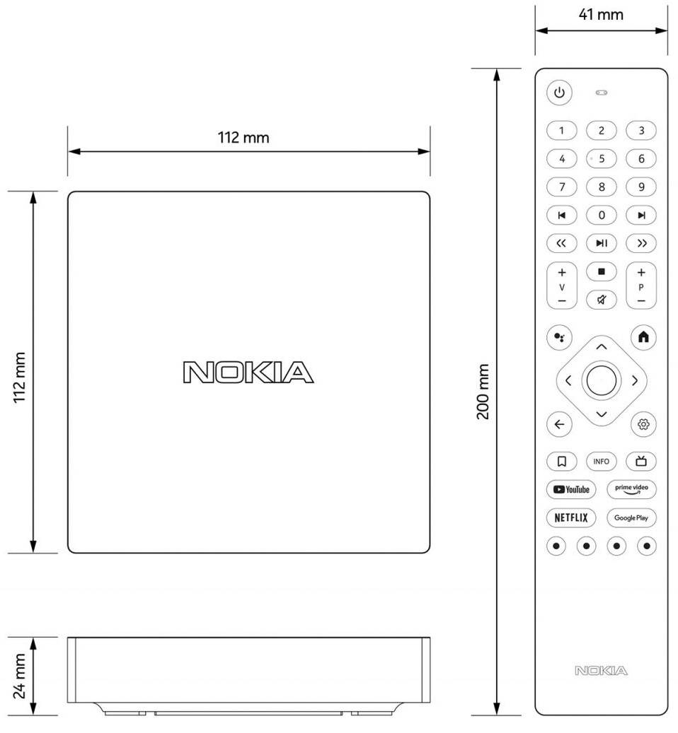 Nokia Streamview Streaming Box 8000 Streaming Box 4K, Netzwerkanschluss