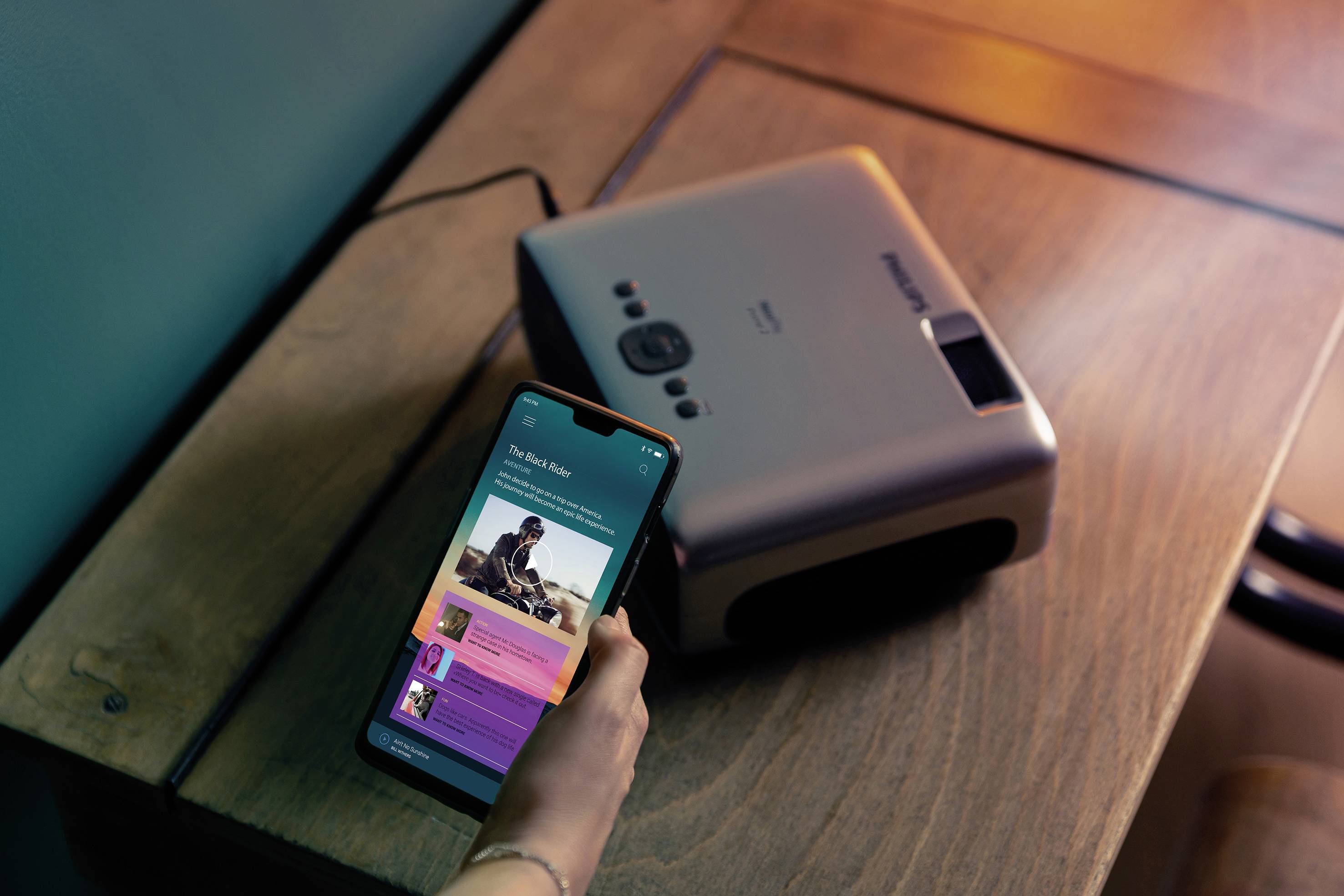 Philips Beamer NeoPix Prime 2 LED 1280 x 720 WXGA 3000 : 1 Weiß