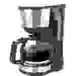 EMERIO CME-122933 Kaffeemaschine Schwarz, Silber Fassungsvermögen Tassen=12 Glaskanne, Warmhaltefunktion