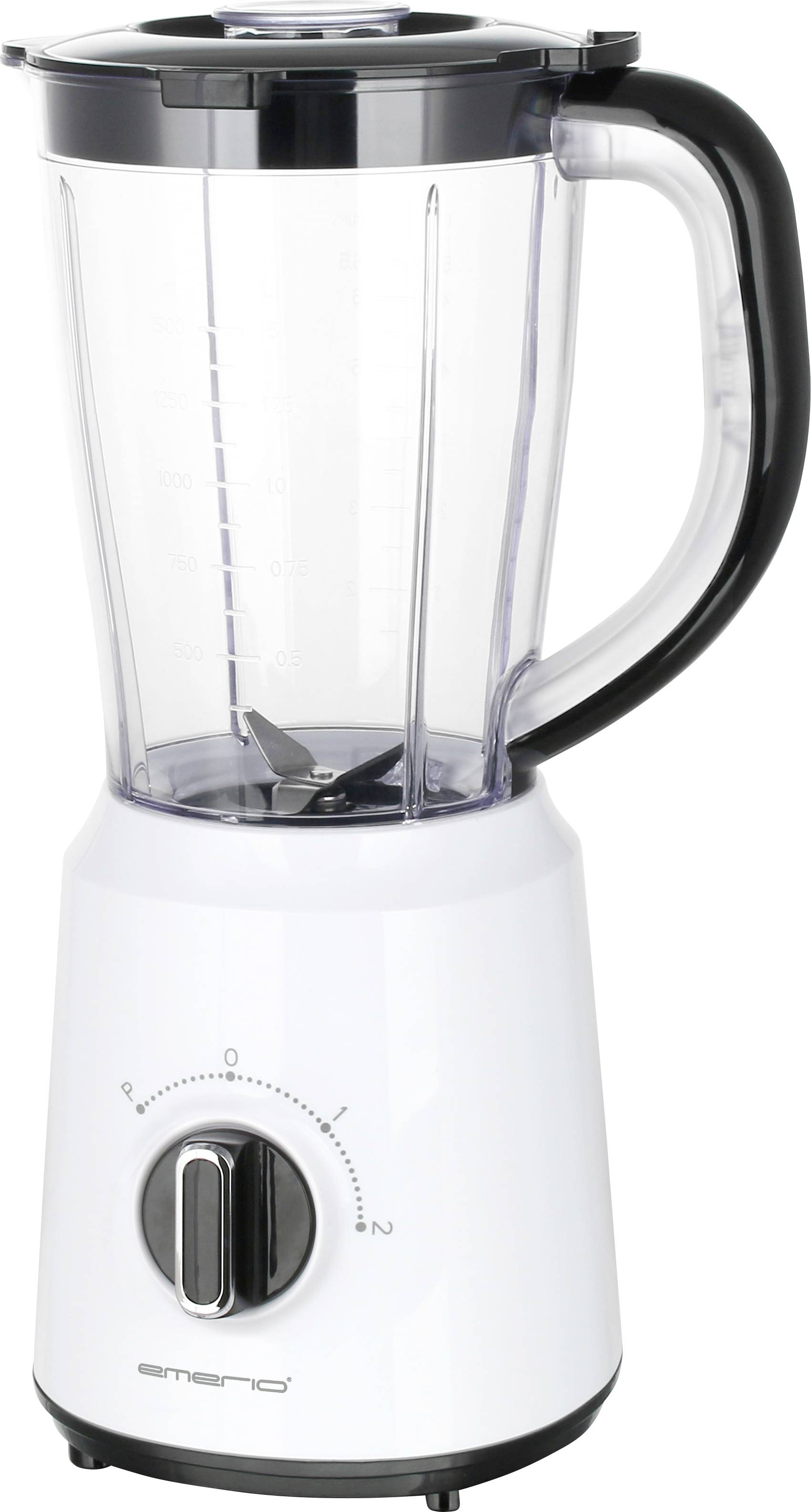 EMERIO BL-124816 Standmixer 500 W Weiß, Schwarz