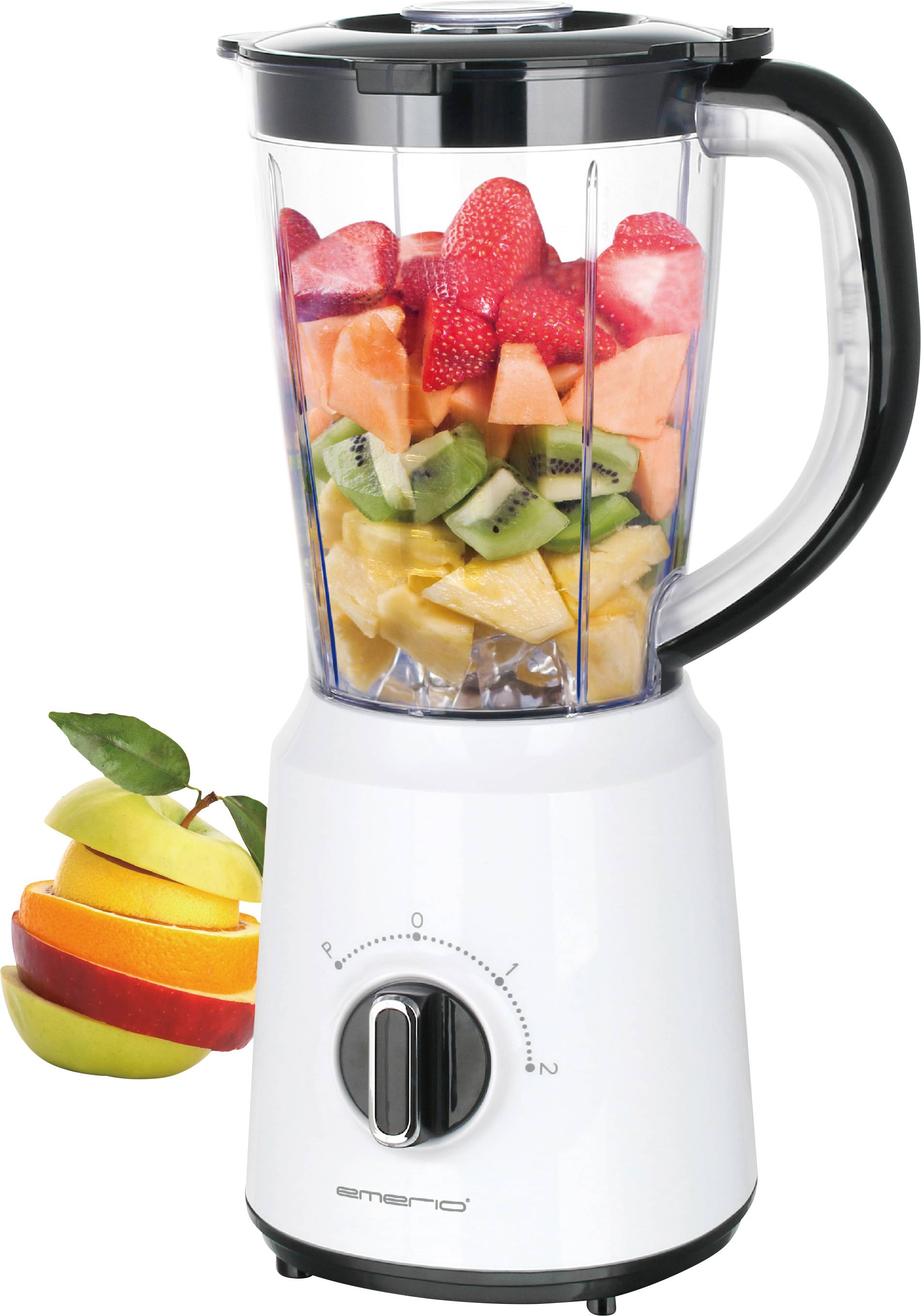 EMERIO BL-124816 Standmixer 500 W Weiß, Schwarz