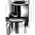 EMERIO AF-124802.1 Fritteuse 1400 W Timerfunktion, BPA-frei, Cool-Touch-Gehäuse, mit Display, spülmaschinenfest Silber, Schwarz