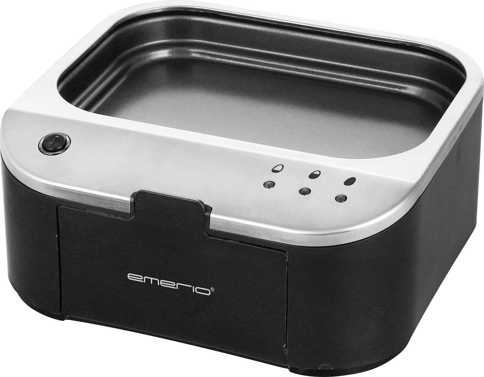 EMERIO EB-123177.1 Eierkocher Antihaftbeschichtung, mit Messbecher, BPA-frei Schwarz, Silber