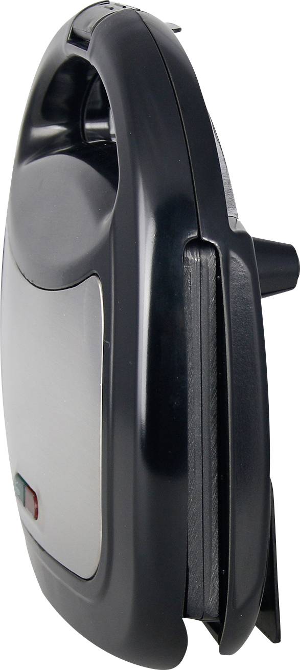 EMERIO ST-120889 Sandwich-Toaster Antihaftbeschichtung, Kontrollleuchte, BPA-frei, klappbar Schwarz