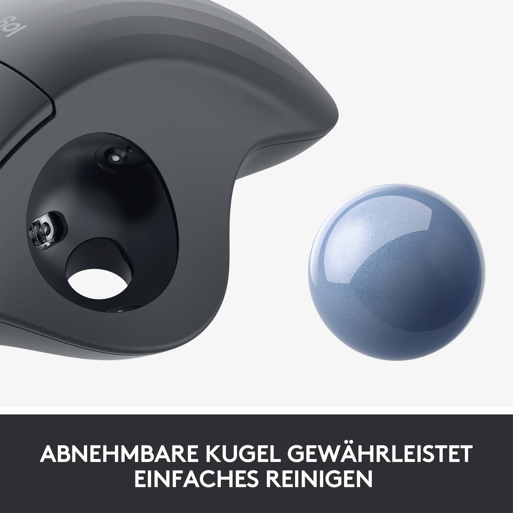 Logitech ERGO M575 Trackball Funk Optisch Schwarz 5 Tasten 2000 dpi Ergonomisch
