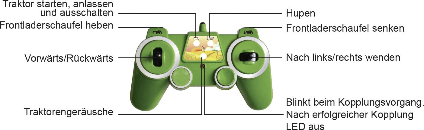 1:16 RC Farm Traktor mit Schaufel