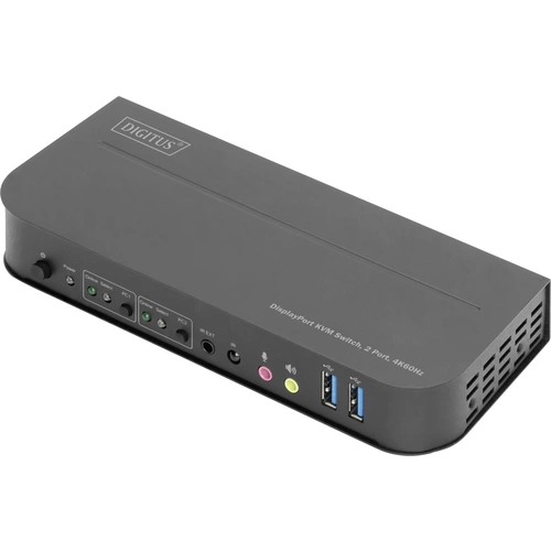 Digitus DS-12850 2+2 Port KVM-Umschalter DisplayPort®, HDMI Fernbedienung, Tastatur 3840 x 2160 Pixel Digitus DS-12850 2+2 Port KVM-Umschalter DisplayPort®, HDMI Fernbedienung, Tastatur 3840 x 2160 Pixel