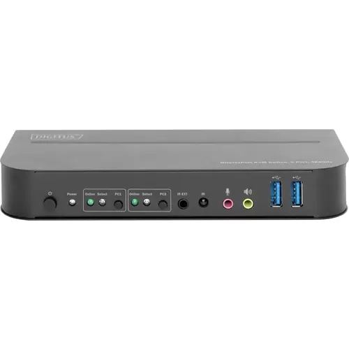 Digitus DS-12850 2+2 Port KVM-Umschalter DisplayPort®, HDMI Fernbedienung, Tastatur 3840 x 2160 Pixel Digitus DS-12850 2+2 Port KVM-Umschalter DisplayPort®, HDMI Fernbedienung, Tastatur 3840 x 2160 Pixel