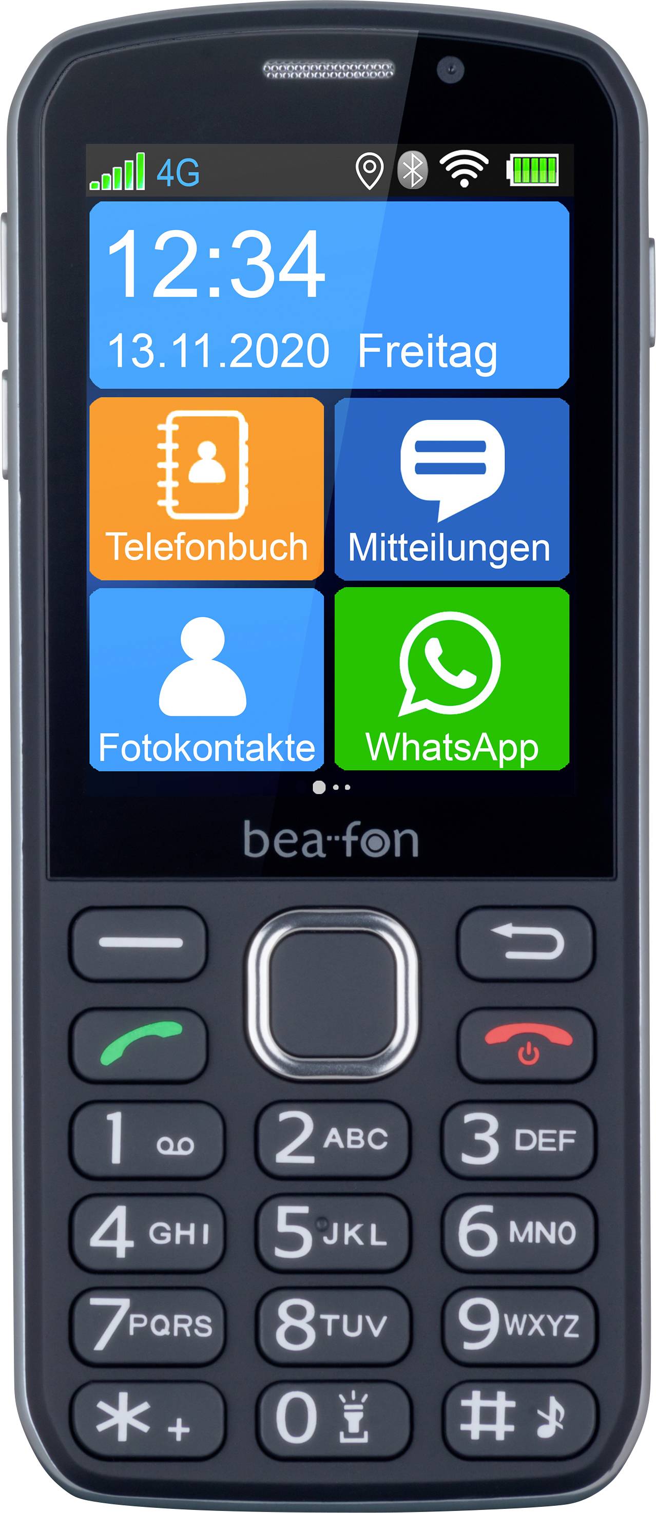BEA FON SL860touch Senioren-Handy SOS Taste Schwarz