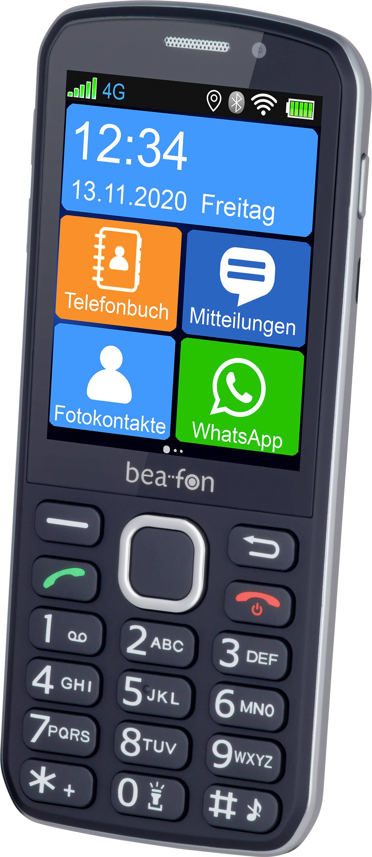 BEA FON SL860touch Senioren-Handy SOS Taste Schwarz