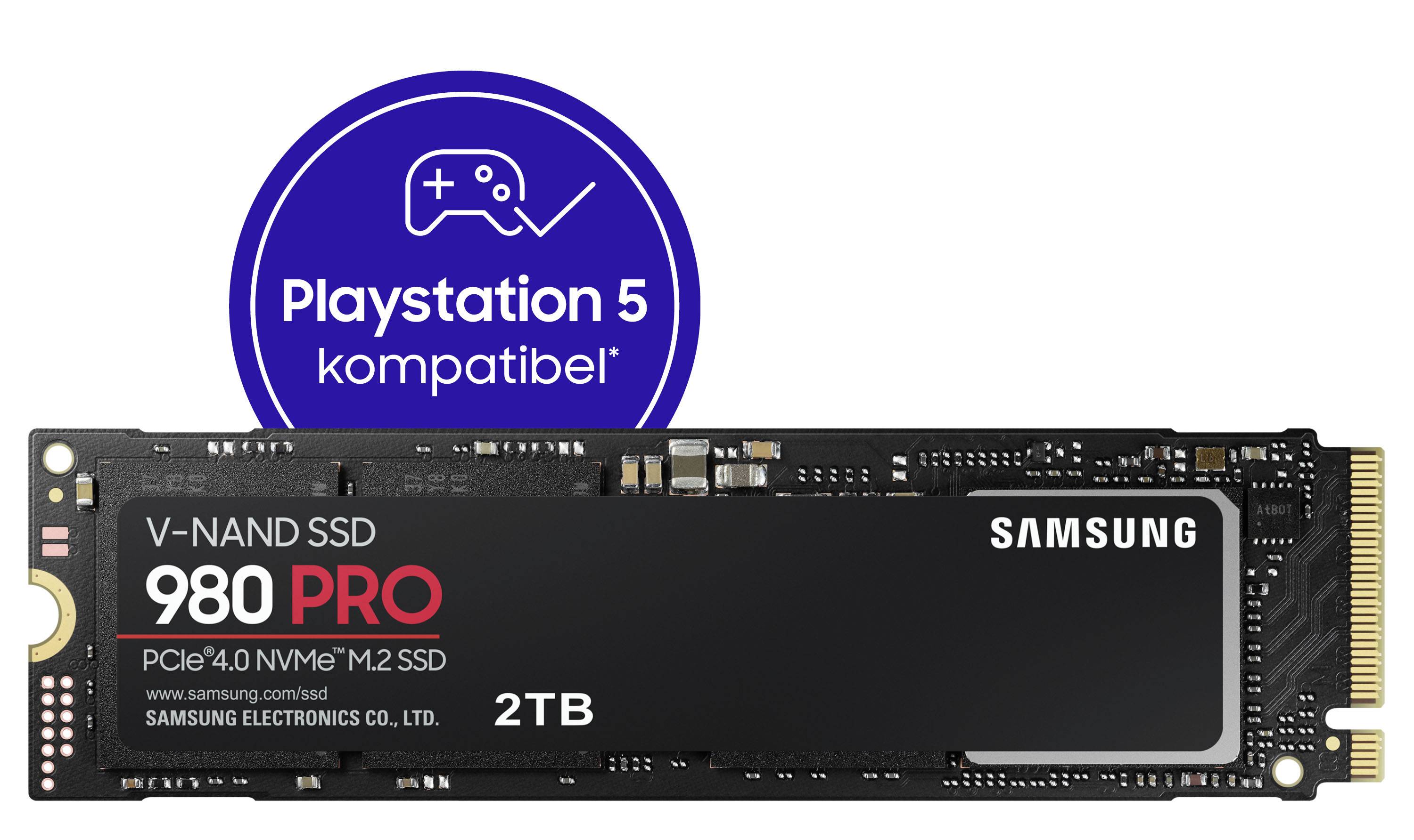 Samsung 980 PRO 2 TB Interne M.2 PCIe NVMe SSD 2280 Retail MZ-V8P2T0BW