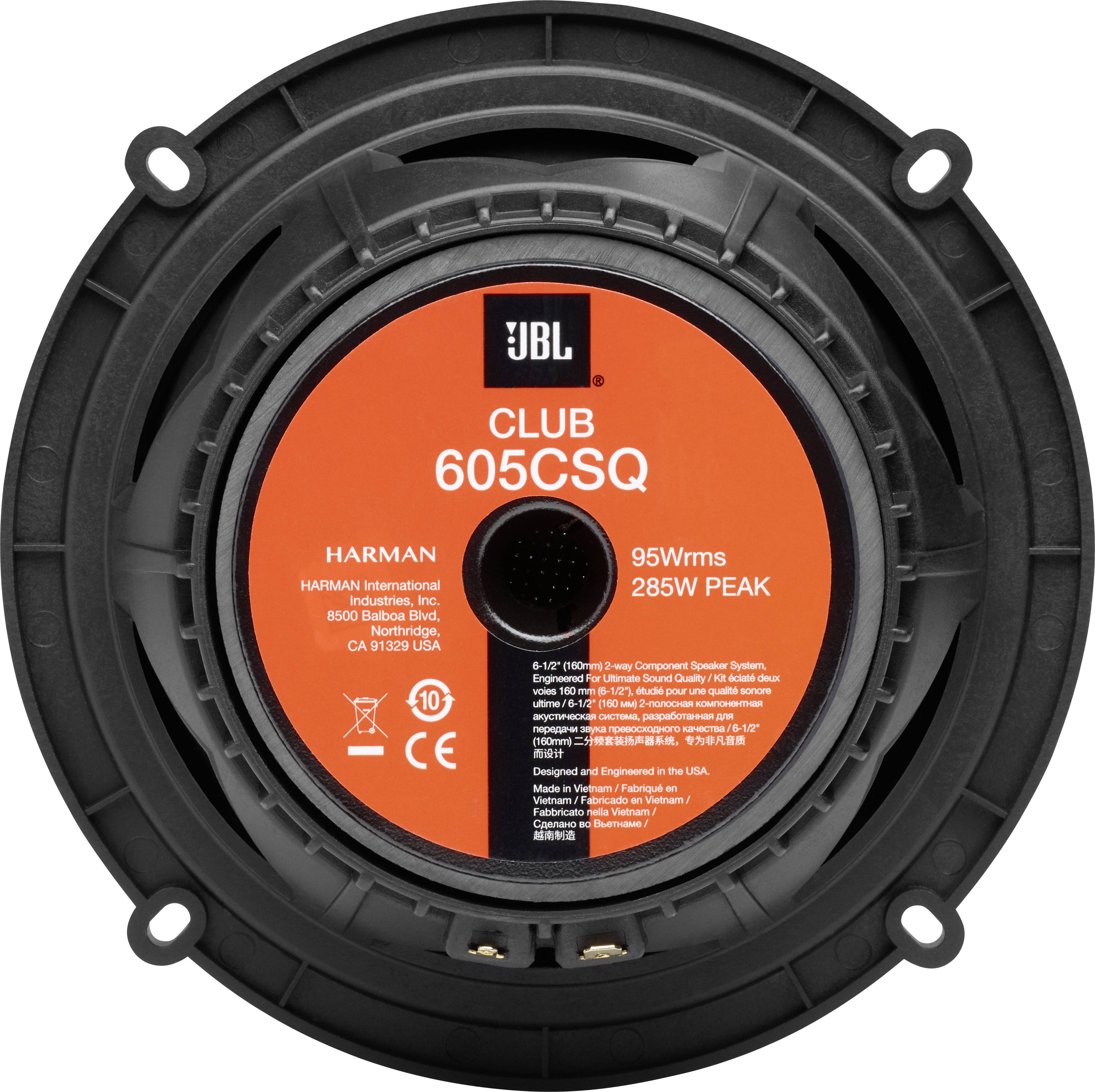 JBL 605CSQ 2-Wege Set Einbau-Lautsprecher 285 W Inhalt: 1 Set