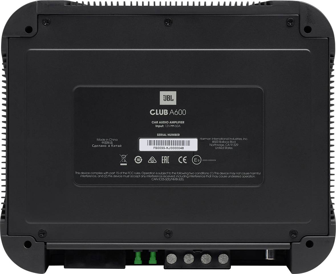 JBL Club A 600 1-Kanal Endstufe