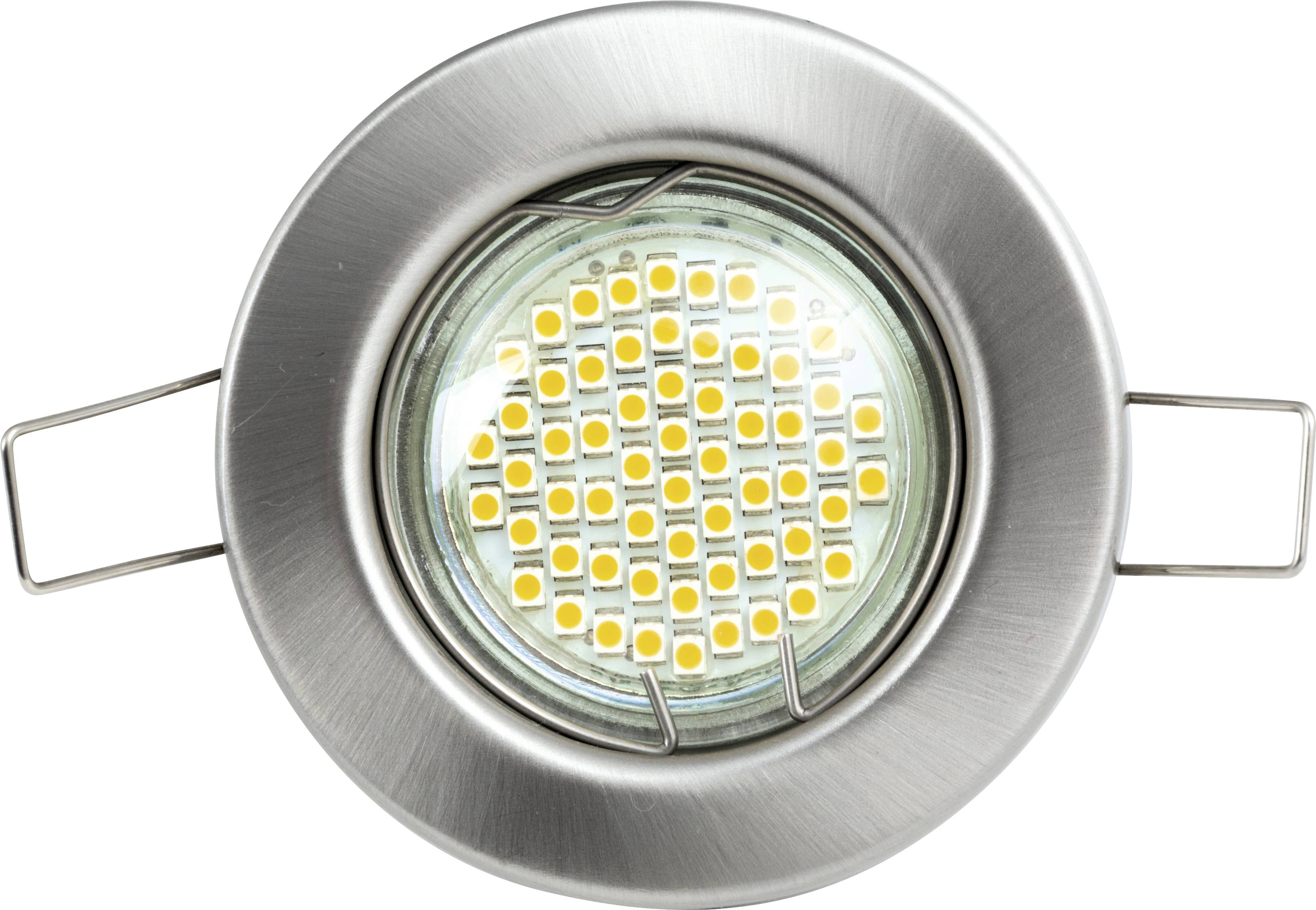 Heitronic 23550 DL5701 Einbauleuchte LED GU5.3 35W Edelstahl (gebürstet)