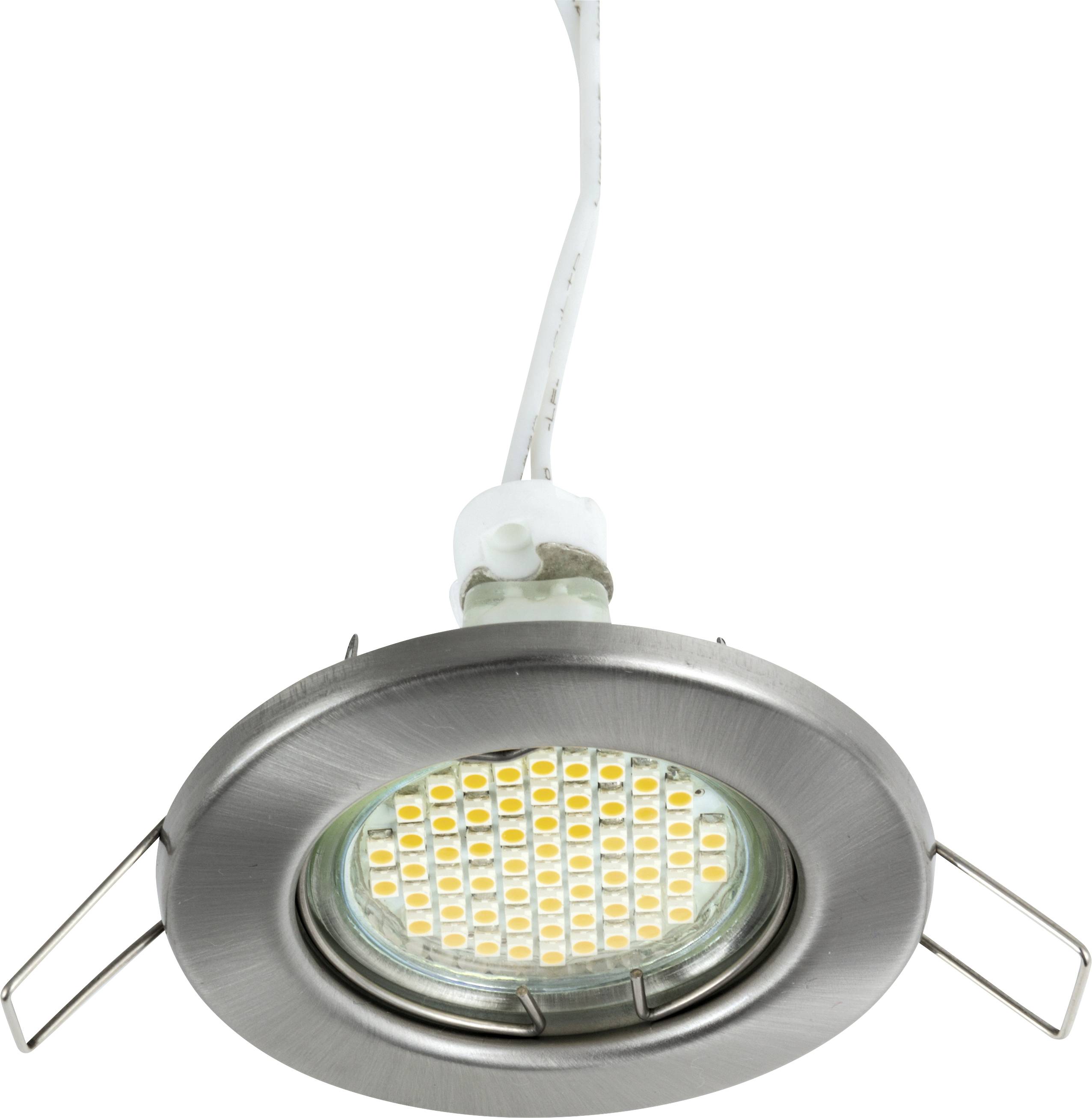 Heitronic 23550 DL5701 Einbauleuchte LED GU5.3 35W Edelstahl (gebürstet)