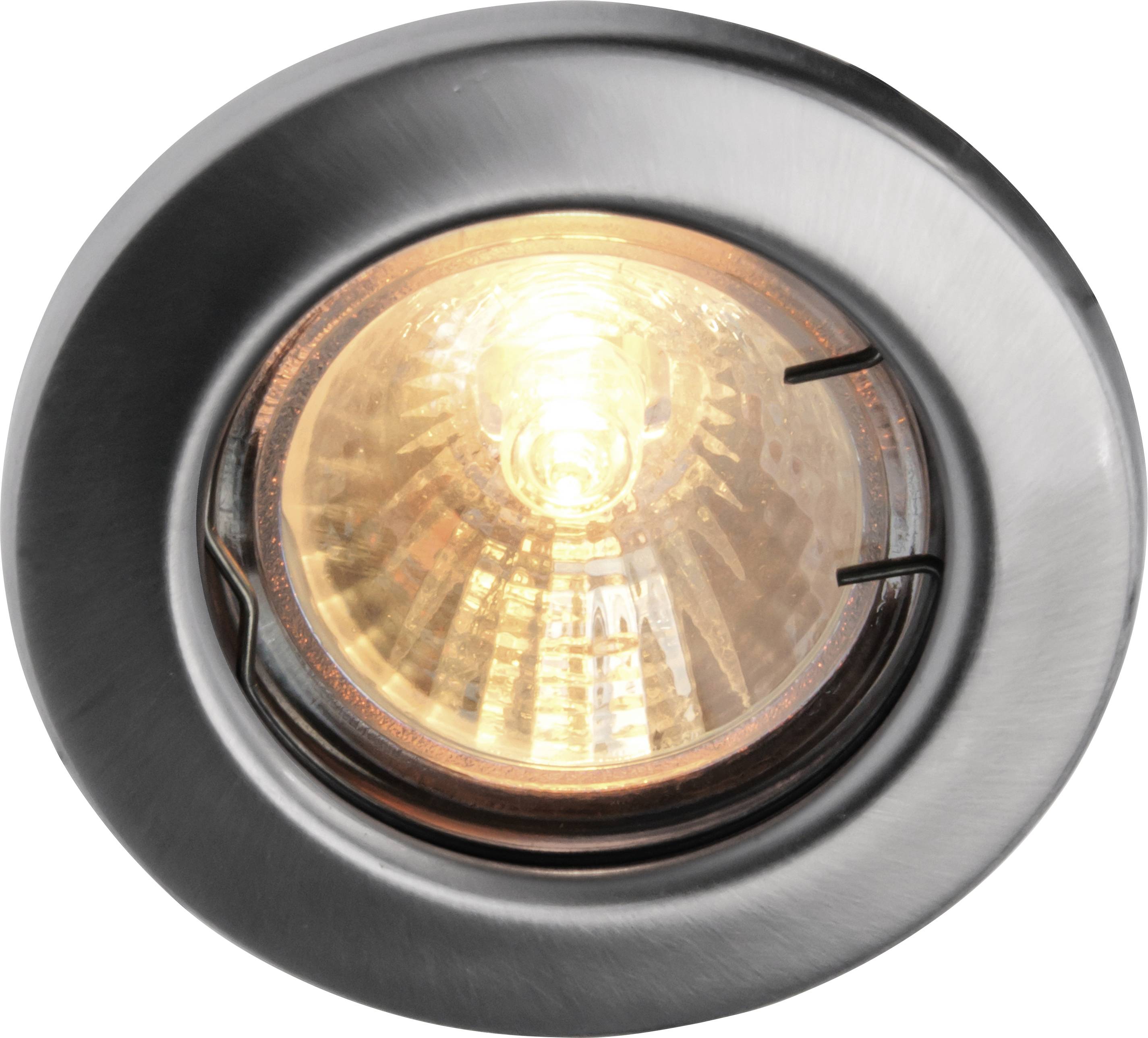 Heitronic 23550 DL5701 Einbauleuchte LED GU5.3 35W Edelstahl (gebürstet)