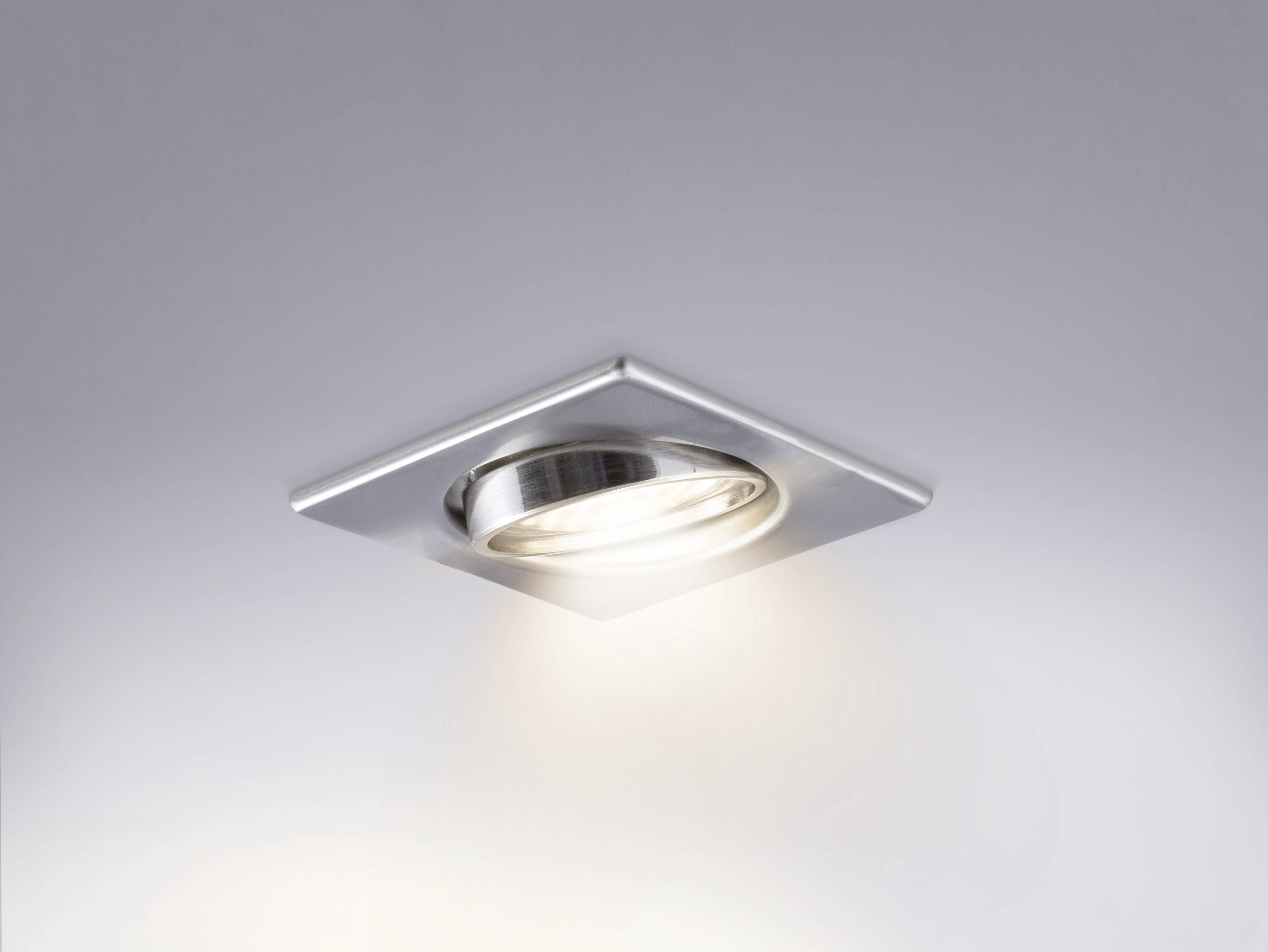 Heitronic 23554 DL6802 Einbauleuchte GU5.3 35W Edelstahl (gebürstet)