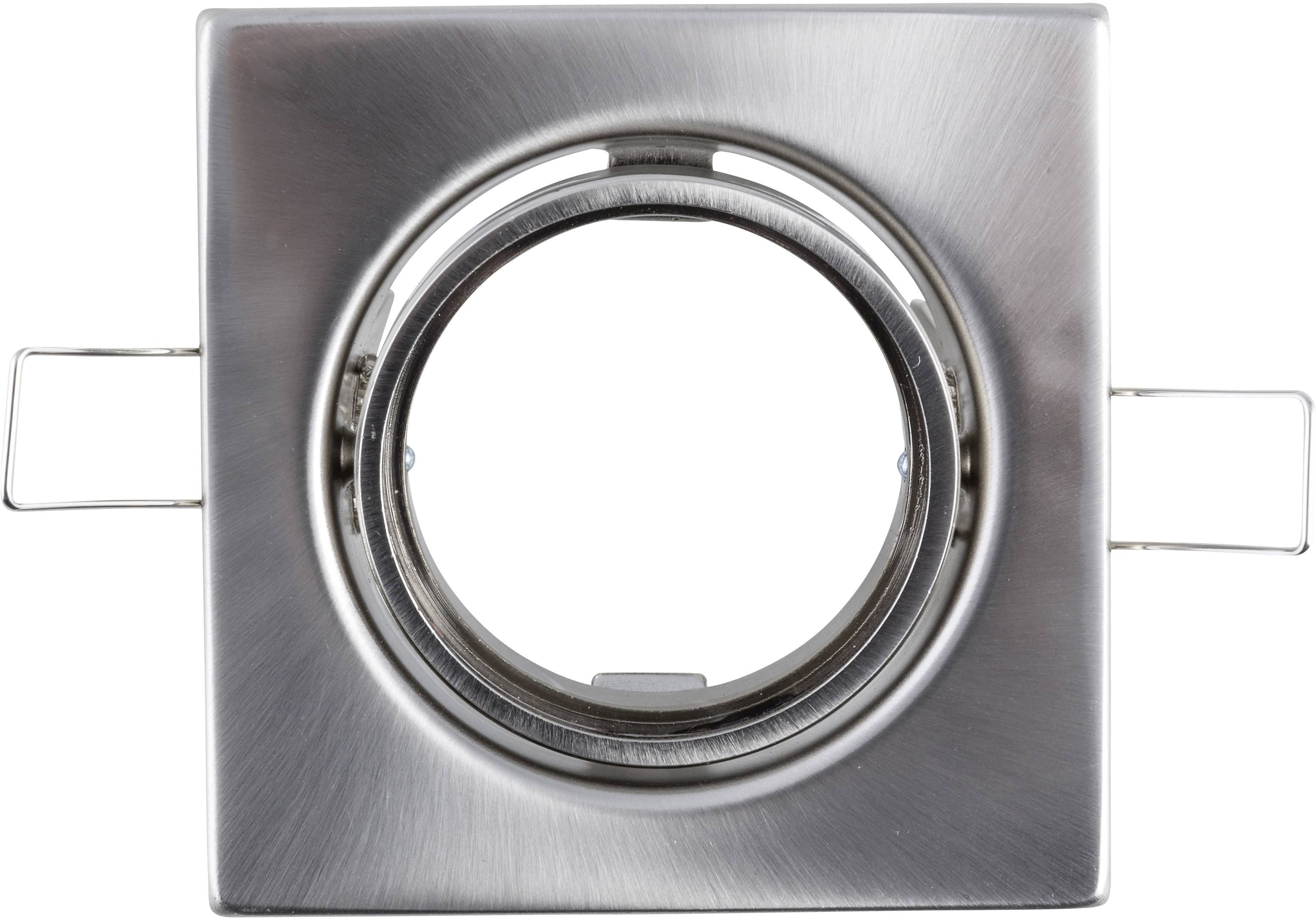 Heitronic 23554 DL6802 Einbauleuchte GU5.3 35W Edelstahl (gebürstet)