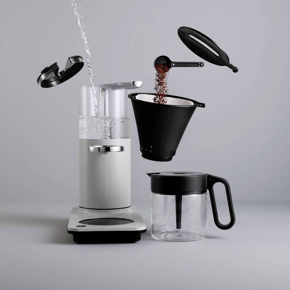 Wilfa WSP-2A Kaffeemaschine Aluminium Fassungsvermögen Tassen=12 Glaskanne