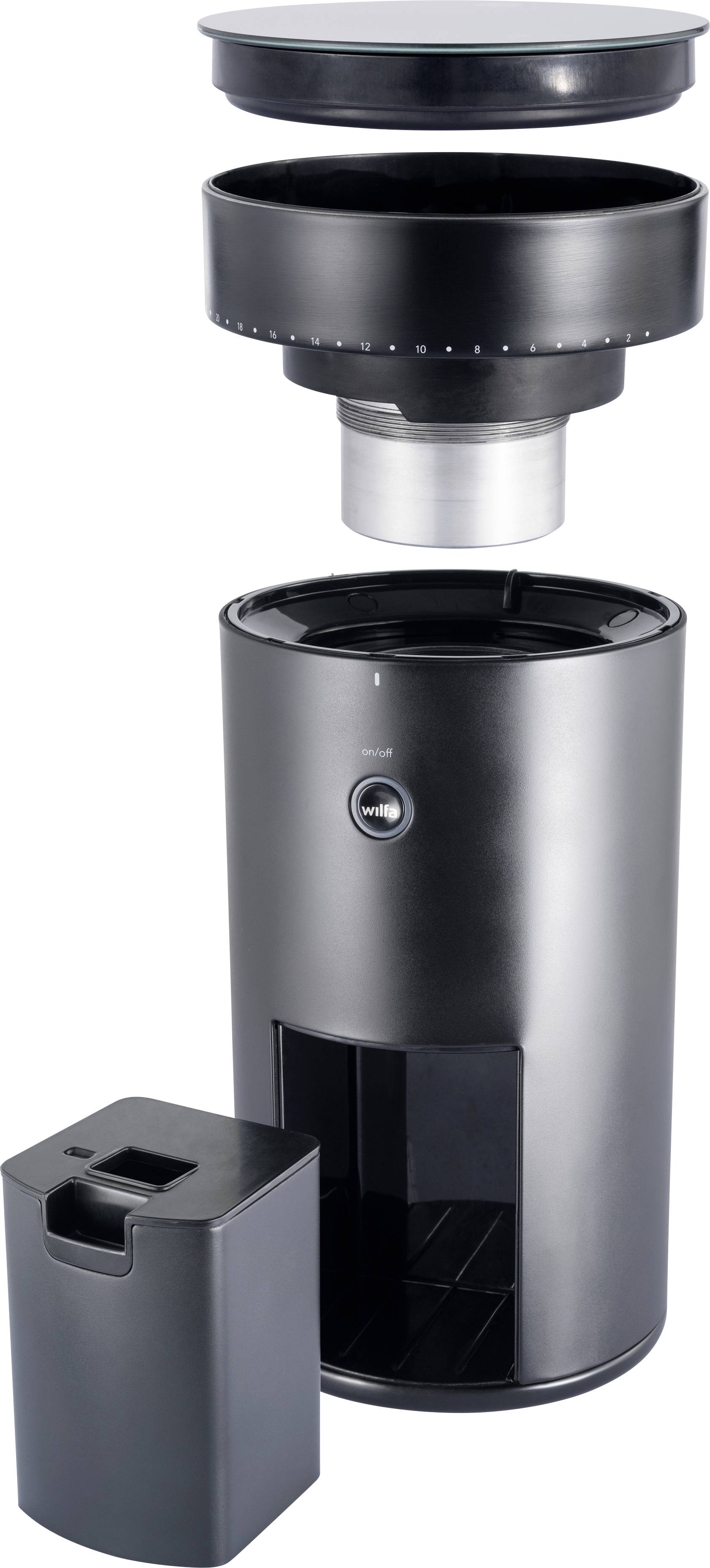 Wilfa WSFBS-100B 605776 Kaffeemühle Schwarz Edelstahl-Scheibenmahlwerk