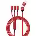 Smrter USB-Ladekabel USB 2.0 USB-A Stecker, USB-C® Stecker, Apple Lightning Stecker, USB-Micro-B Stecker 1.20m Rot Smrter USB-Ladekabel USB 2.0 USB-A Stecker, USB-C® Stecker, Apple Lightning Stecker, USB-Micro-B Stecker 1.20m Rot